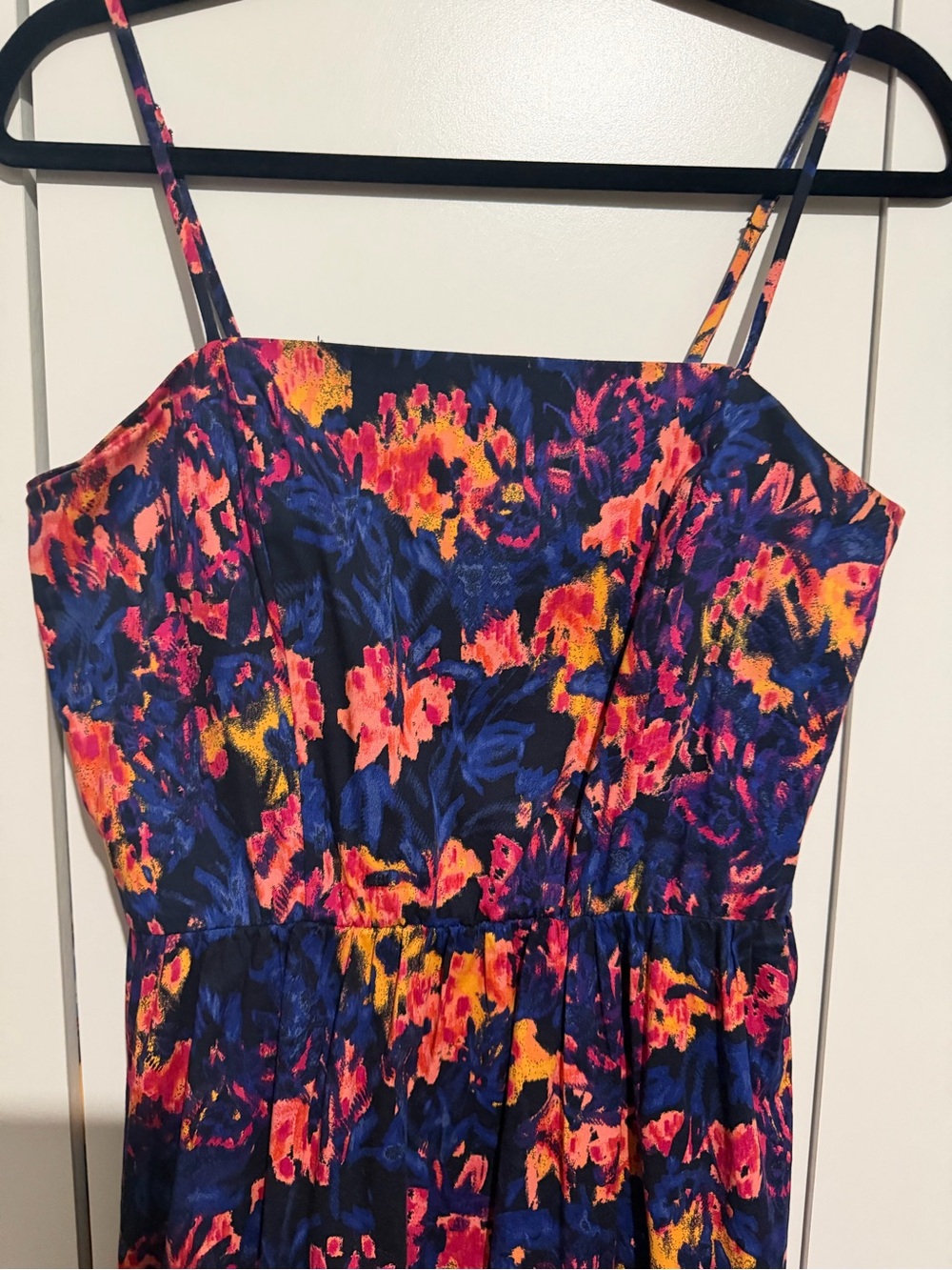 Evereve Navy Floral Spaghetti Strap Midi Dress - Brand - Picture 2 of 6